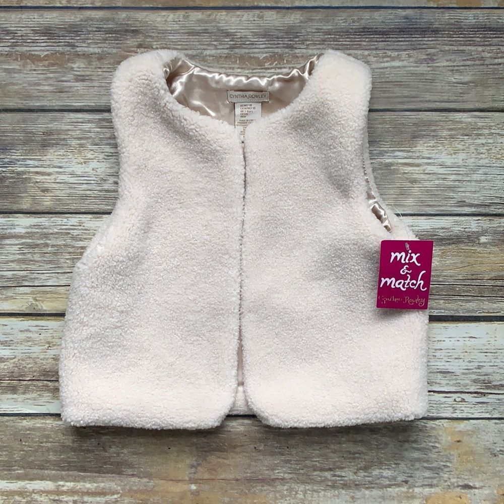 NEW Cynthia Rowley Sherpa Vest